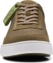 Clarks Groene leren sneakers met optimaal comfort en duurzaamheid Groen Heren - Thumbnail 8