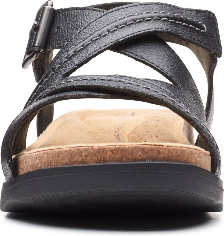 Clarks Stijlvolle platte sandalen voor vrouwen Black Dames - Foto 7
