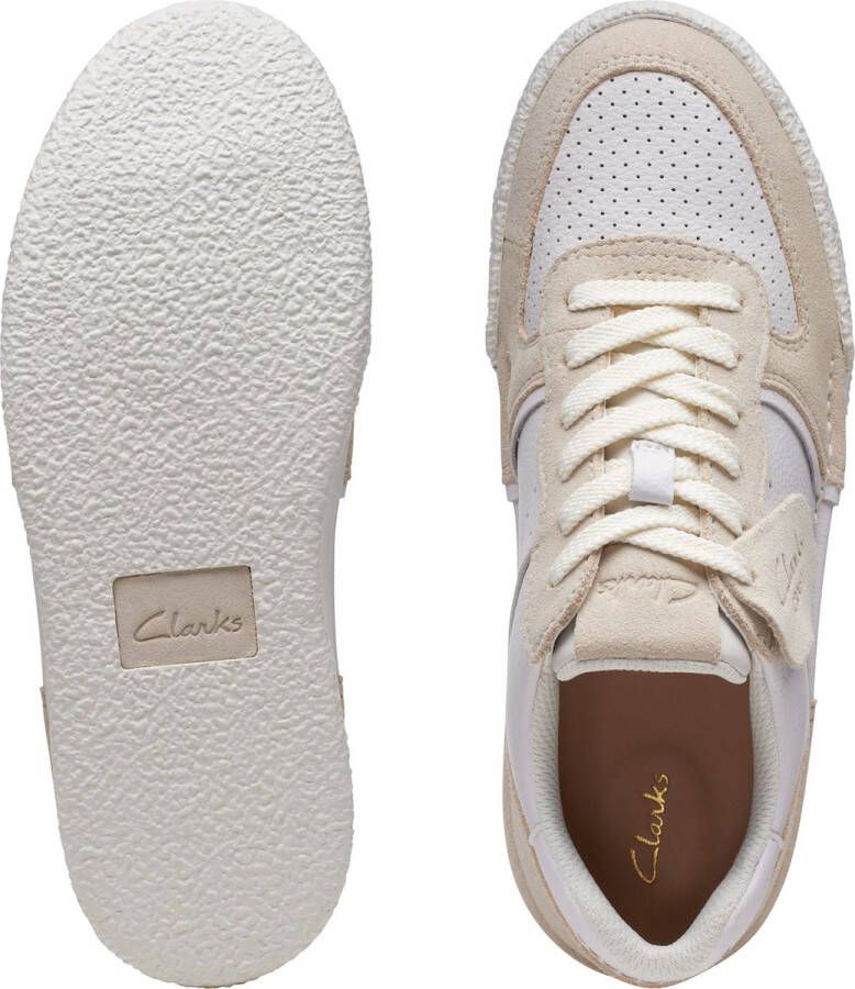 Clarks Dames CraftCup Court D 1 off white combi
