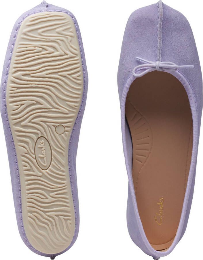 Clarks Dames Freckle Ice D 1 Lilac Suede