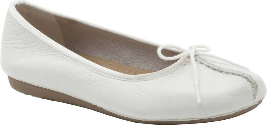 Clarks Dames Freckle Ice D 1 white leather