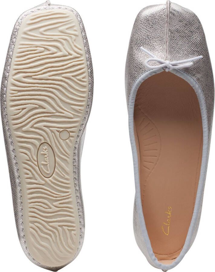 Clarks Dames Freckle Ice D 6 silver metallic