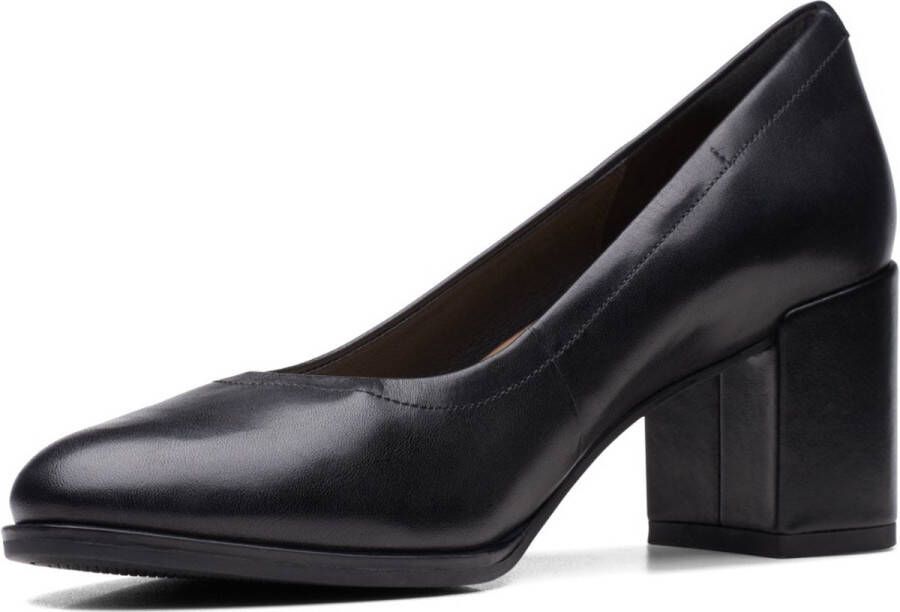 Clarks Dames Freva55 Court D 2 black leather