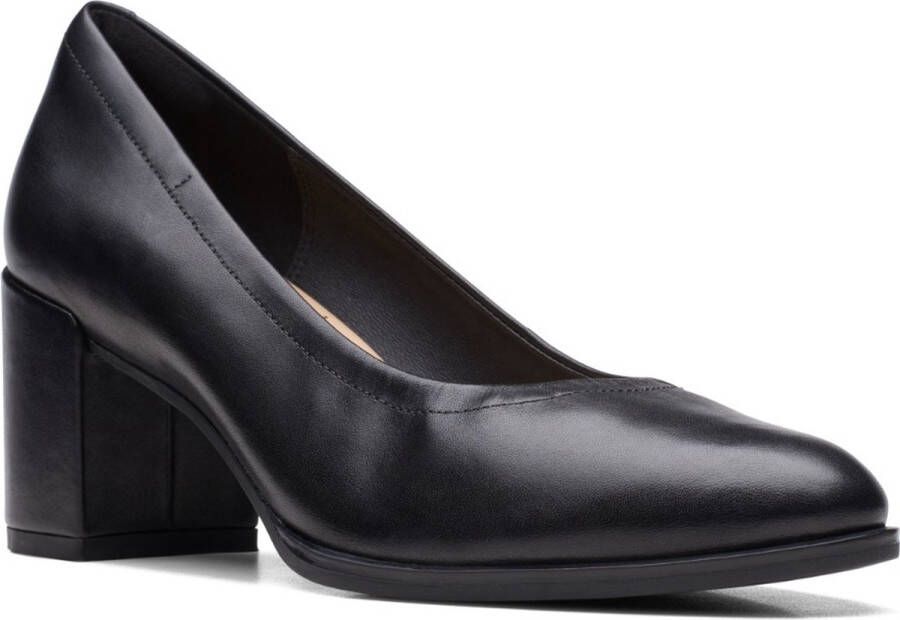 Clarks Dames Freva55 Court D 2 black leather