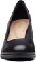 Clarks Dames Freva85 Court D 2 black leather - Thumbnail 6