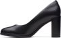 Clarks Dames Freva85 Court D 2 black leather - Thumbnail 8