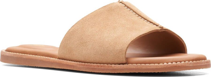 Clarks Dames Karsea Mule D 4 Light Tan Suede