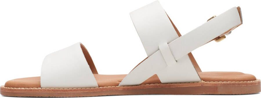 Clarks Dames Karsea Strap D 1 white leather