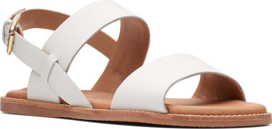 Clarks Dames Karsea Strap D 1 white leather