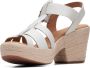 Clarks Dames Maritsa70 Tee D 1 white leather - Thumbnail 4