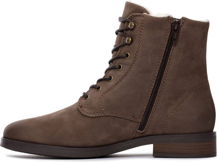 Clarks Dames schoenen Memi Lace D 4 Taupe WLined Lea - Foto 5