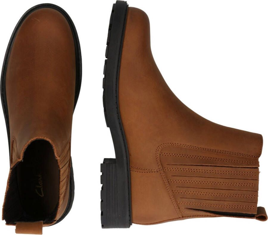 Clarks Gedurfde Chelsea Boot in Bruin Leer Brown Dames - Foto 6