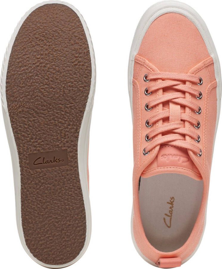 Clarks Dames Roxby Lace D 9 Coral Canvas