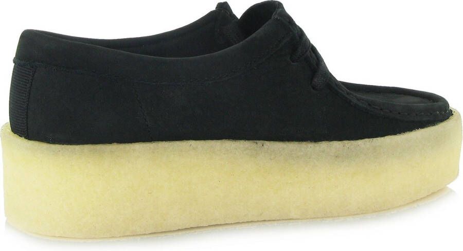 Clarks Dames Wallabee Cup Zwart Nubuck Black Dames - Foto 1