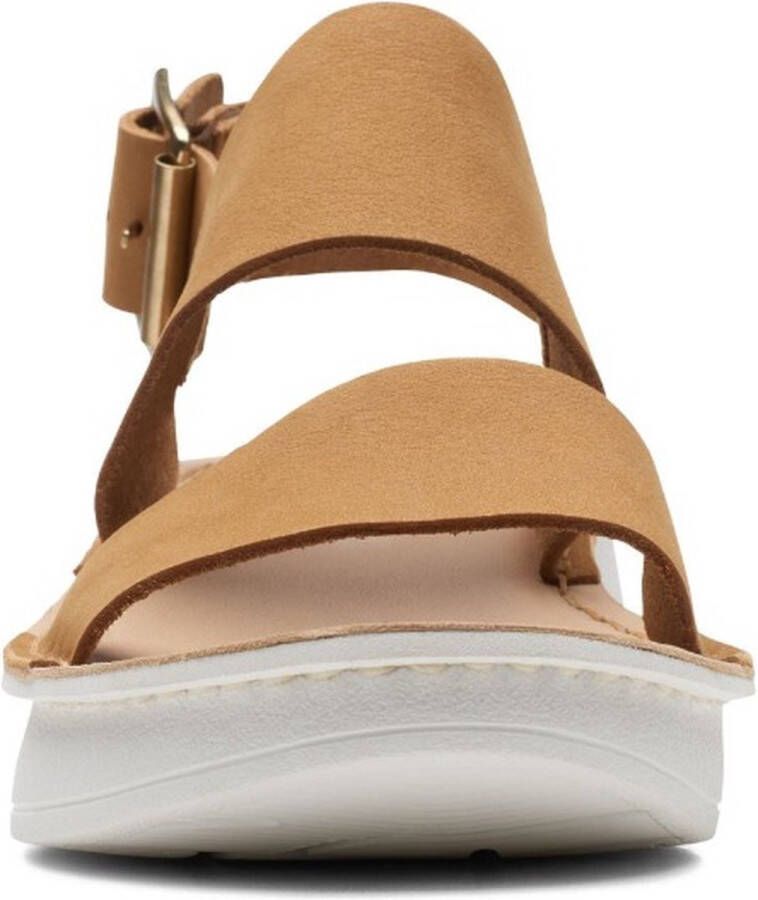 Clarks Dames Velhill Strap D 4 light tan nubuck