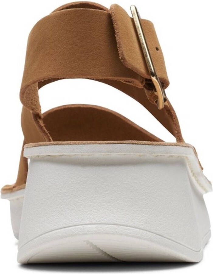 Clarks Dames Velhill Strap D 4 light tan nubuck