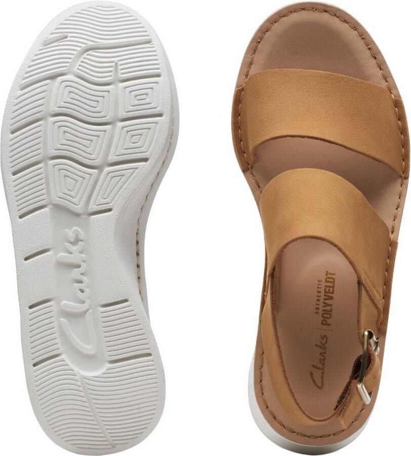 Clarks Dames Velhill Strap D 4 light tan nubuck