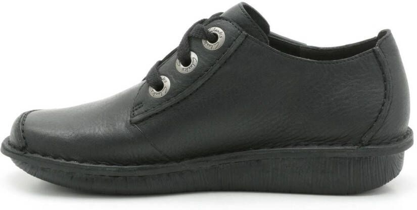 Clarks Dames Veterschoenen Zwart