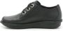 Clarks Zwarte Leren Casual Veterschoenen Black Dames - Thumbnail 9