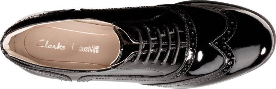 Clarks Dames Veterschoenen Zwart