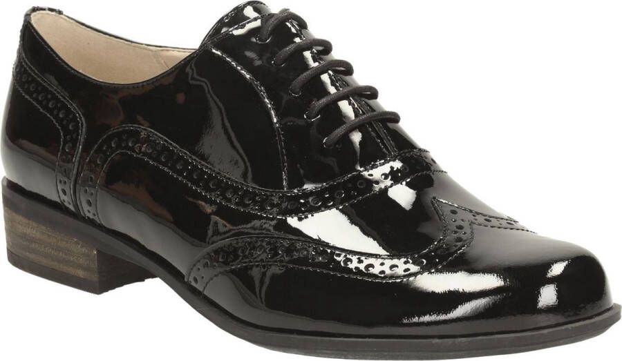 Clarks Dames Veterschoenen Zwart