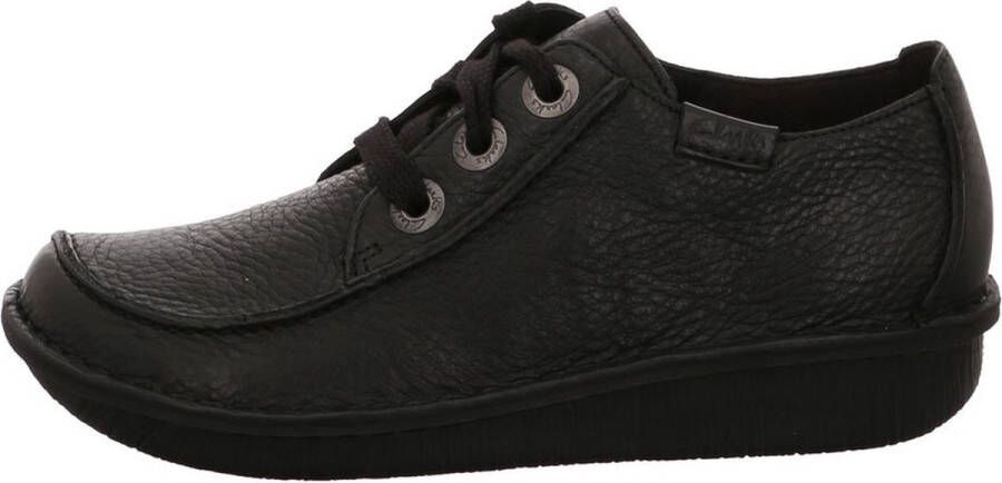 Clarks Dames Veterschoenen Zwart