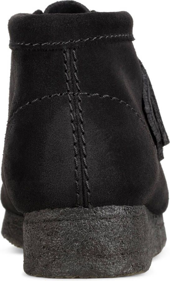 Clarks Dames Wallabee Boot. D 2 black sde