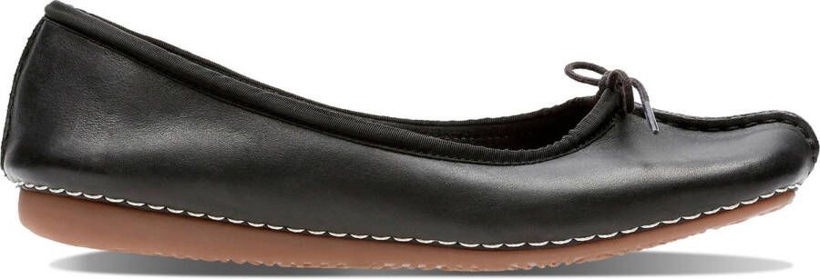 Clarks Damesschoenen Freckle Ice Black Leather