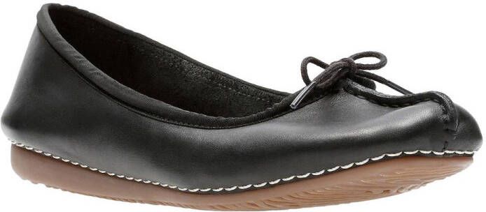 Clarks Damesschoenen Freckle Ice Black Leather