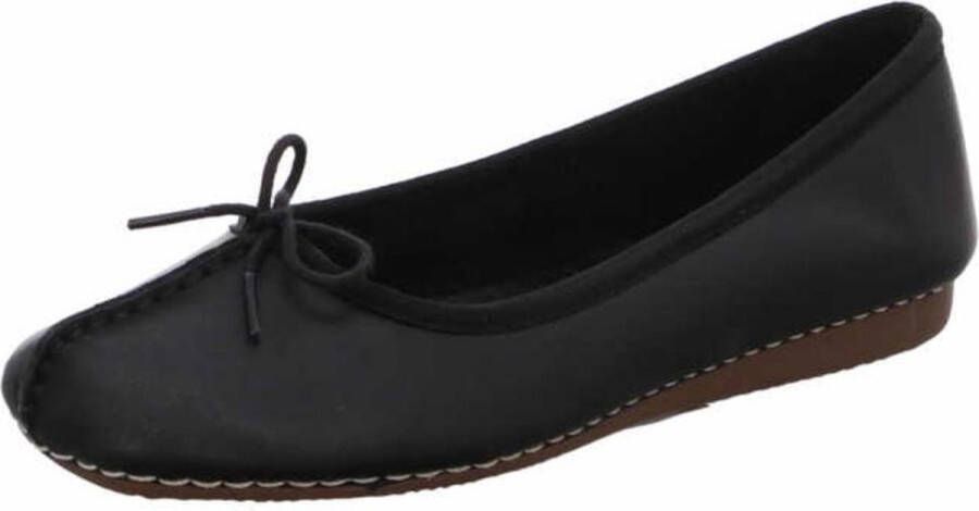 Clarks Damesschoenen Freckle Ice Black Leather