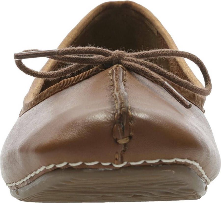 Clarks Damesschoenen Freckle Ice Dark Tan Leather