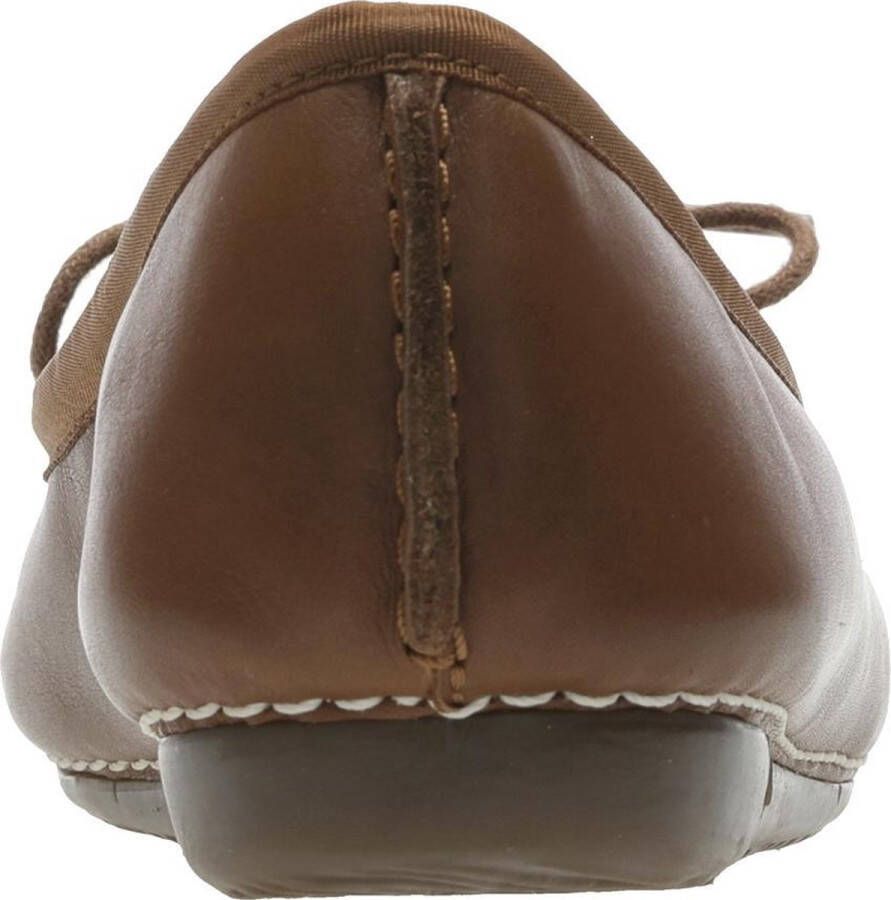 Clarks Damesschoenen Freckle Ice Dark Tan Leather - Foto 7