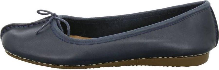 Clarks Damesschoenen Freckle Ice Navy Leather