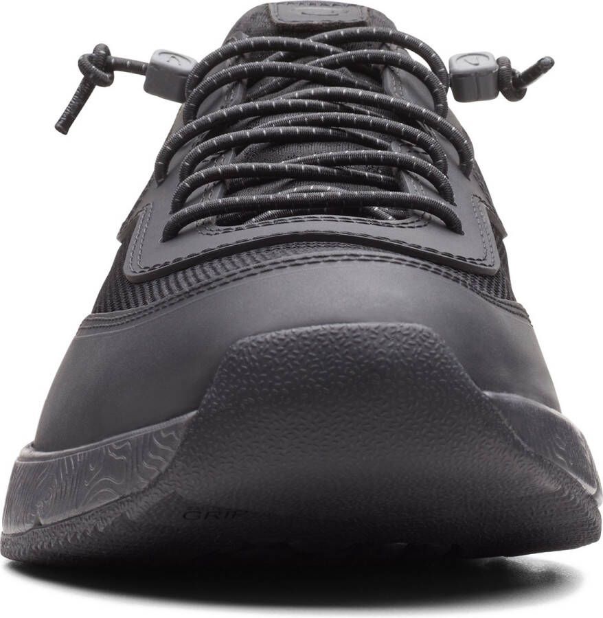 Clarks Davis Low Heren Sneakers Black Combi - Foto 2