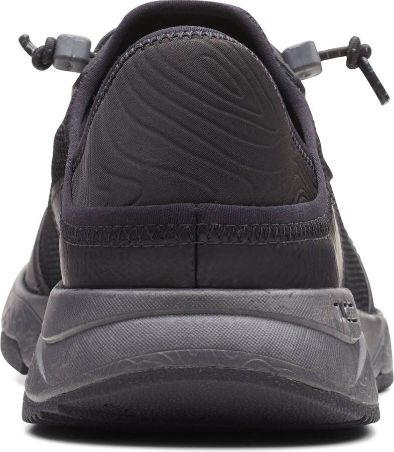 Clarks Davis Low Heren Sneakers Black Combi - Foto 3