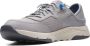 Clarks Davis Low Heren Sneakers Grey Combi - Thumbnail 4