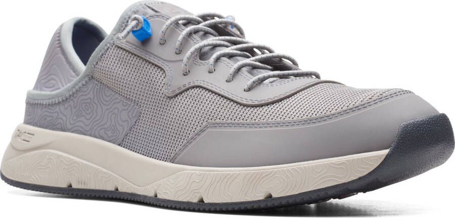 Clarks Davis Low Heren Sneakers Grey Combi - Foto 6