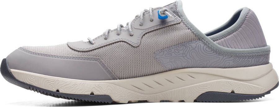 Clarks Davis Low Heren Sneakers Grey Combi - Foto 7