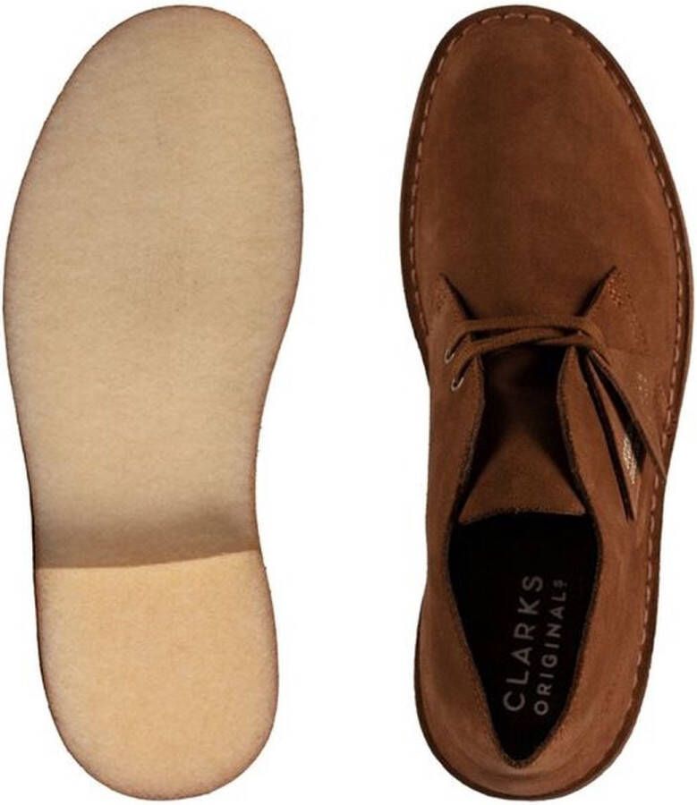 Clarks Desert Boot Cola Suede Heren Schoenen