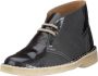 Clarks Metallic Leren Desert Boot Dames Enkellaars Grijs Dames - Thumbnail 4
