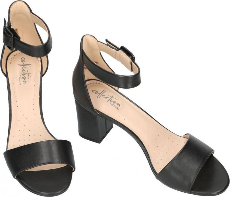 Clarks Deva Mae Dames Sandalen Black Leather