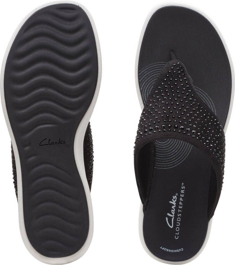 Clarks Drift Jaunt Dames Slippers Black