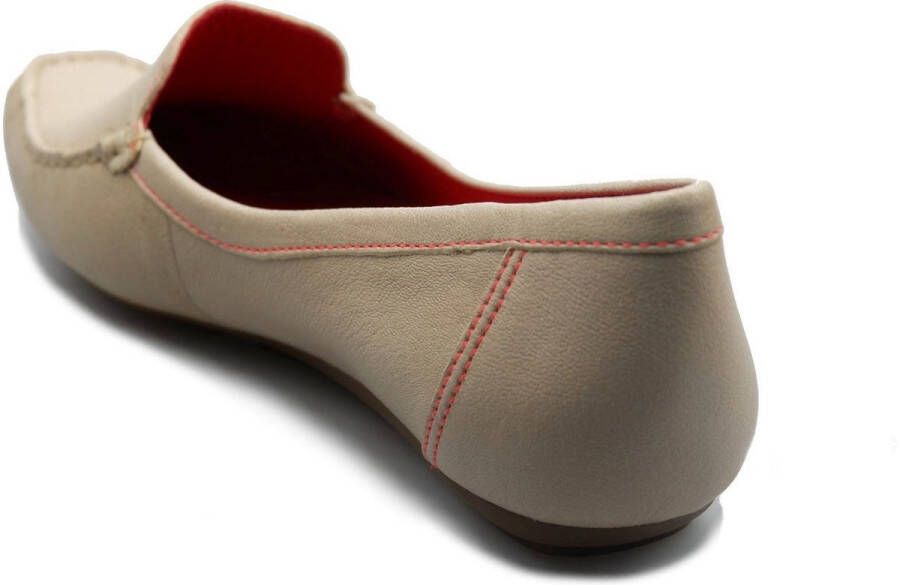 Clarks Comfortabele leren instapper met rode stiksels White Dames - Foto 4