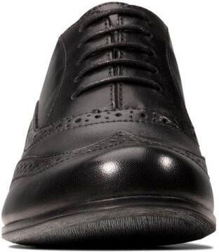 Clarks Hamble Oak Dames Veterschoenen Black Leather