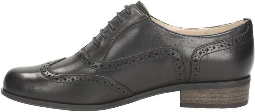 Clarks Hamble Oak Dames Veterschoenen Black Leather