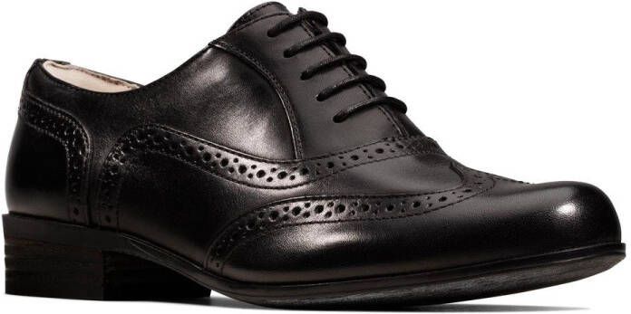Clarks Zwarte leren veterschoenen voor dames Black Dames - Foto 9