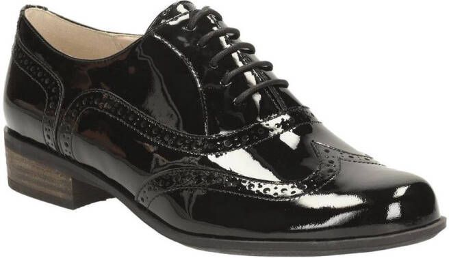 Clarks Hamble Oak Dames Veterschoenen Black Patent