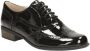 Clarks Zwarte leren veterschoenen voor dames Black Dames - Thumbnail 5
