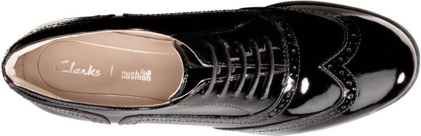 Clarks Hamble Oak Dames Veterschoenen Black Patent