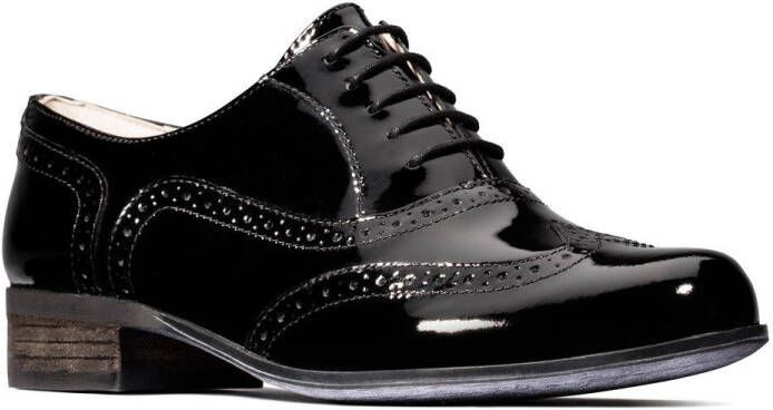 Clarks Hamble Oak Dames Veterschoenen Black Patent